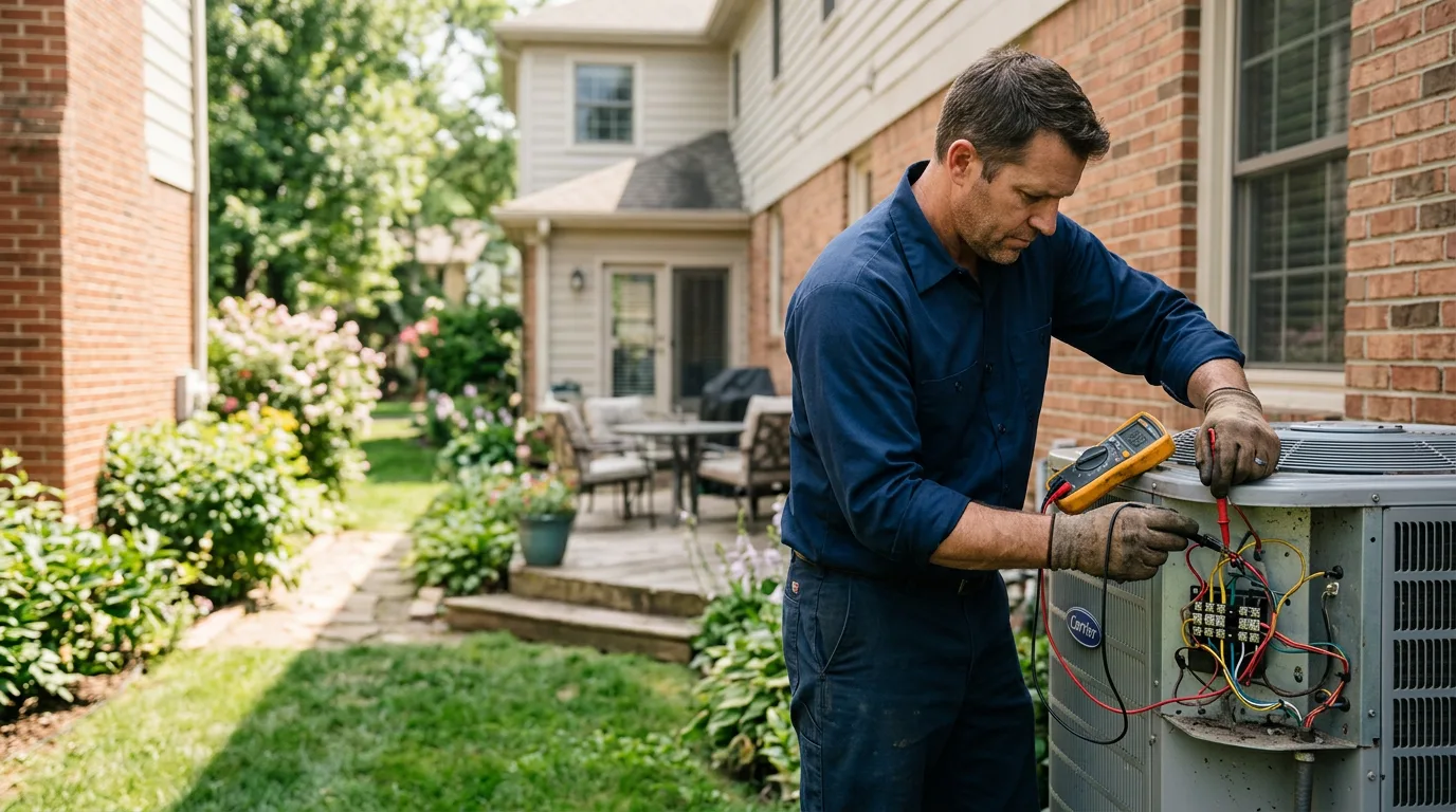 HVAC technician working near Fort Valley, GA
